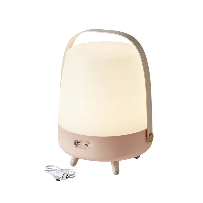 Kooduu Bluetooth Lautsprecher "Lite-up Light" Rose, dimmbare und tragbare LED-Lampe