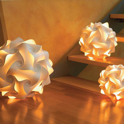 Lampenmanufaktur Oberkirch Design Kugelleuchte aus Papier - mittel 34 cm - blanco - das Original