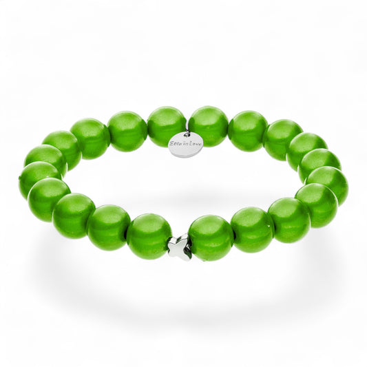 "Ella in Love" Classic Green Perlenarmband