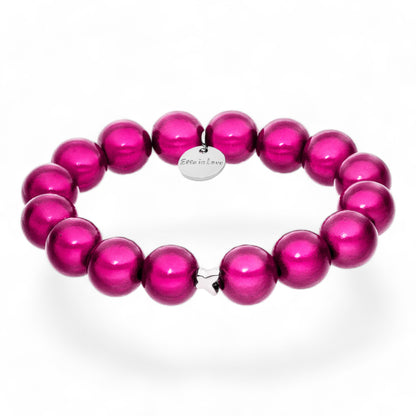 "Ella in Love" Pink Cosmos Perlenarmband