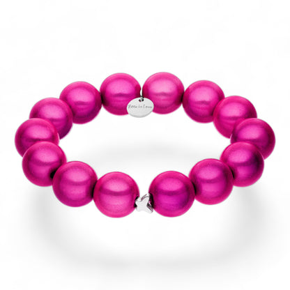 "Ella in Love" Pink Cosmos Perlenarmband