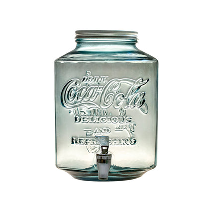 Coca Cola® Getränkespender Glas mit Zapfhahn 5 l - 26 cm