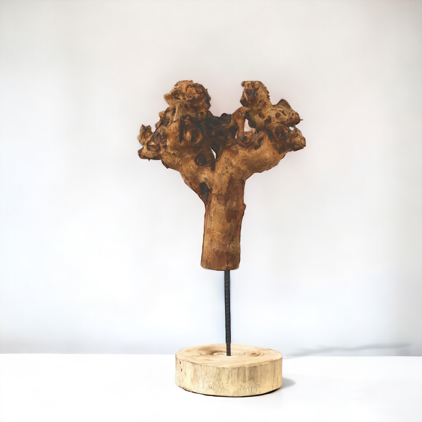 Holzskulptur "BigWood-Hand"(Wurzelholz) auf Ständer ca. 55 cm - Handarbeit - Unikat