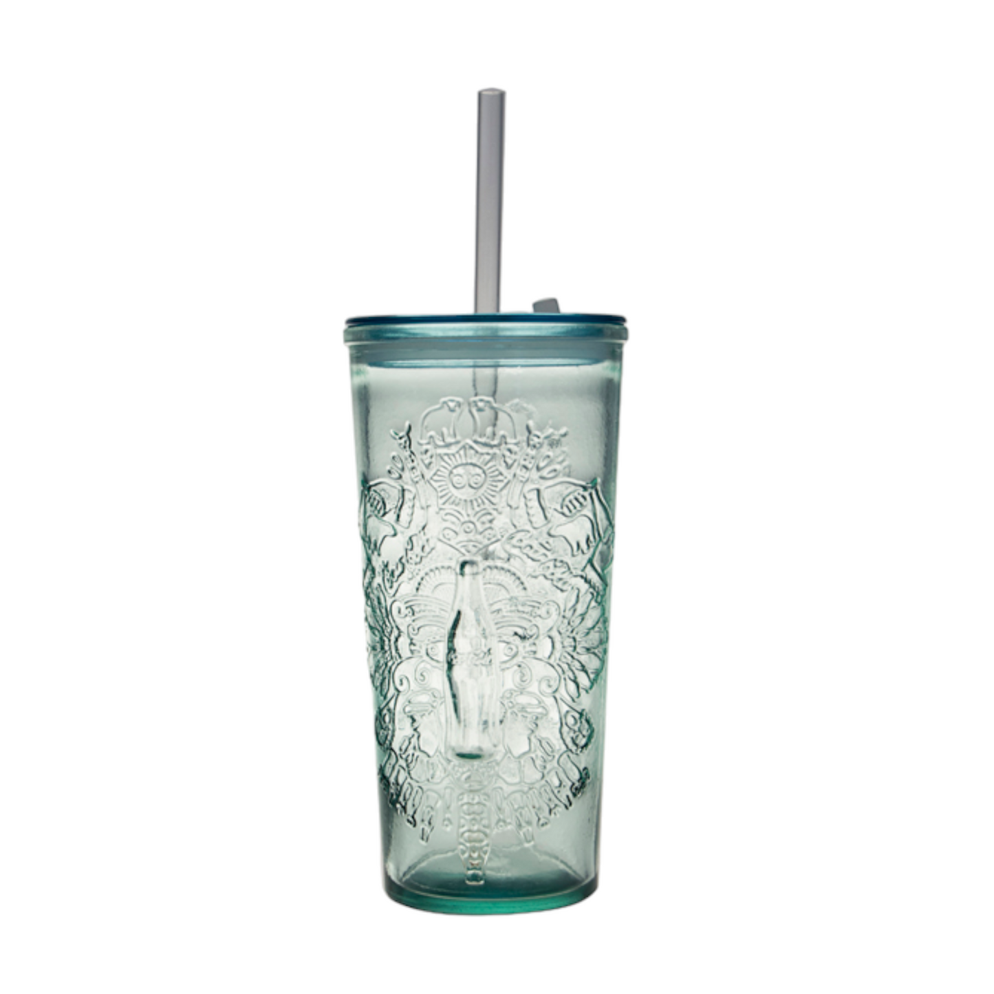Coca Cola® Trinkglas №6 mit Strohhalm 500 ml 2er Set