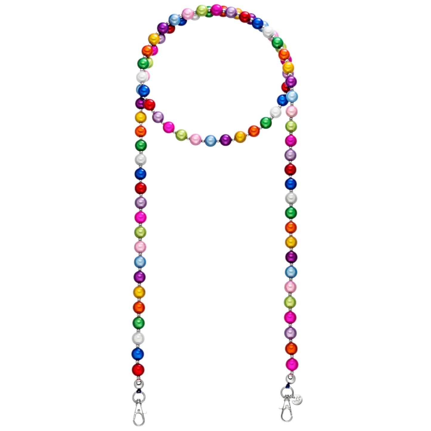 Handykette "Ella in Love", aus 12 mm Perlen "Colors of the Summer" - 137 cm inkl. Adapter