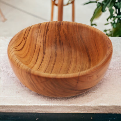 Schale aus Olivenholz "Greece" - Handmade in Greece Unikat - 18 cm