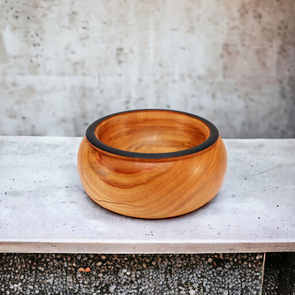 Schale "The Ring" aus Olivenholz - Handmade in Greece - Unikat - 15 cm