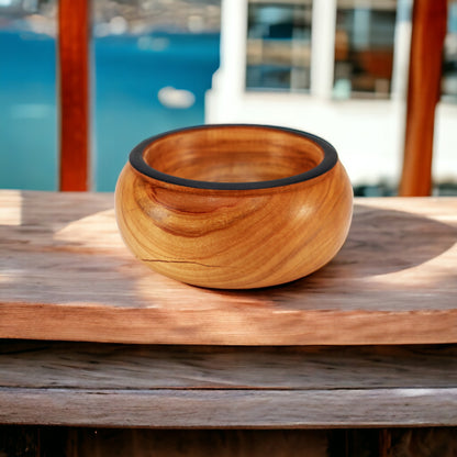 Schale "The Ring" aus Olivenholz - Handmade in Greece - Unikat - 15 cm