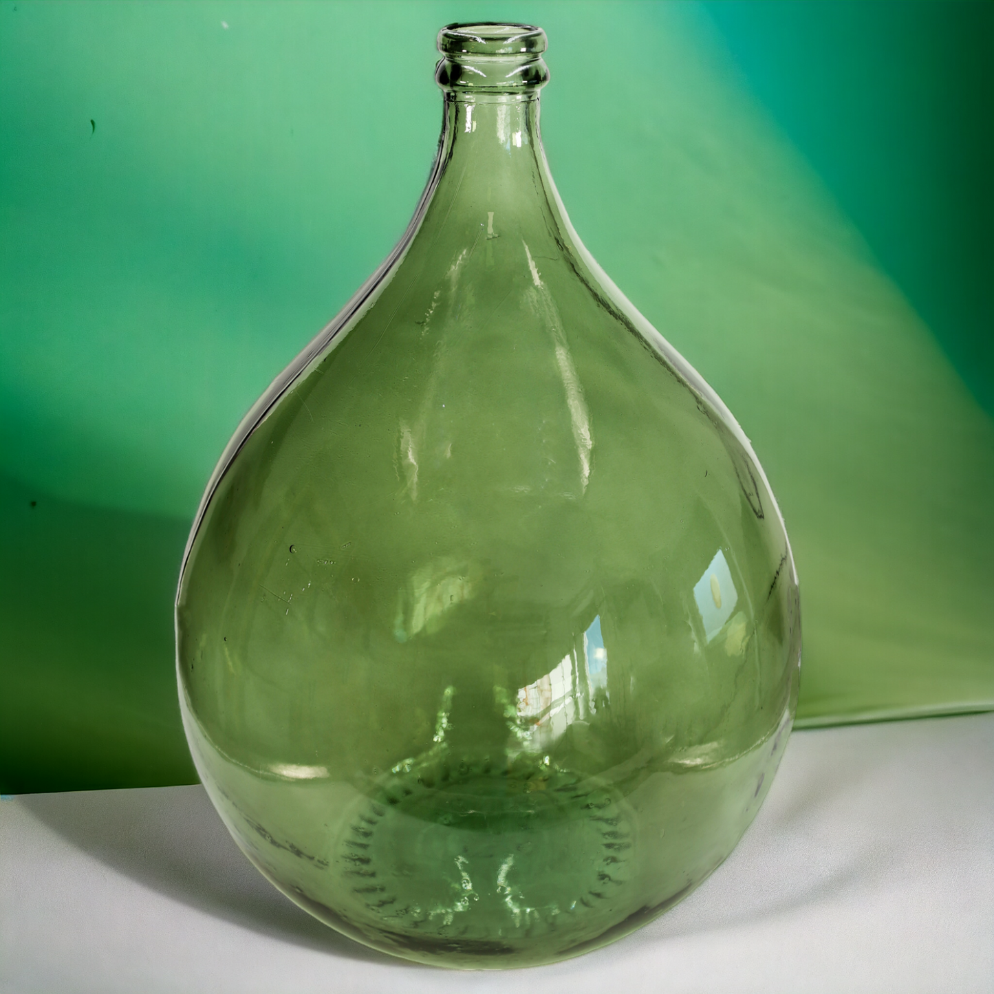Vase | Flaschenkaraffe | Ballonvase XL  grün 34 l "Shade" 56 cm
