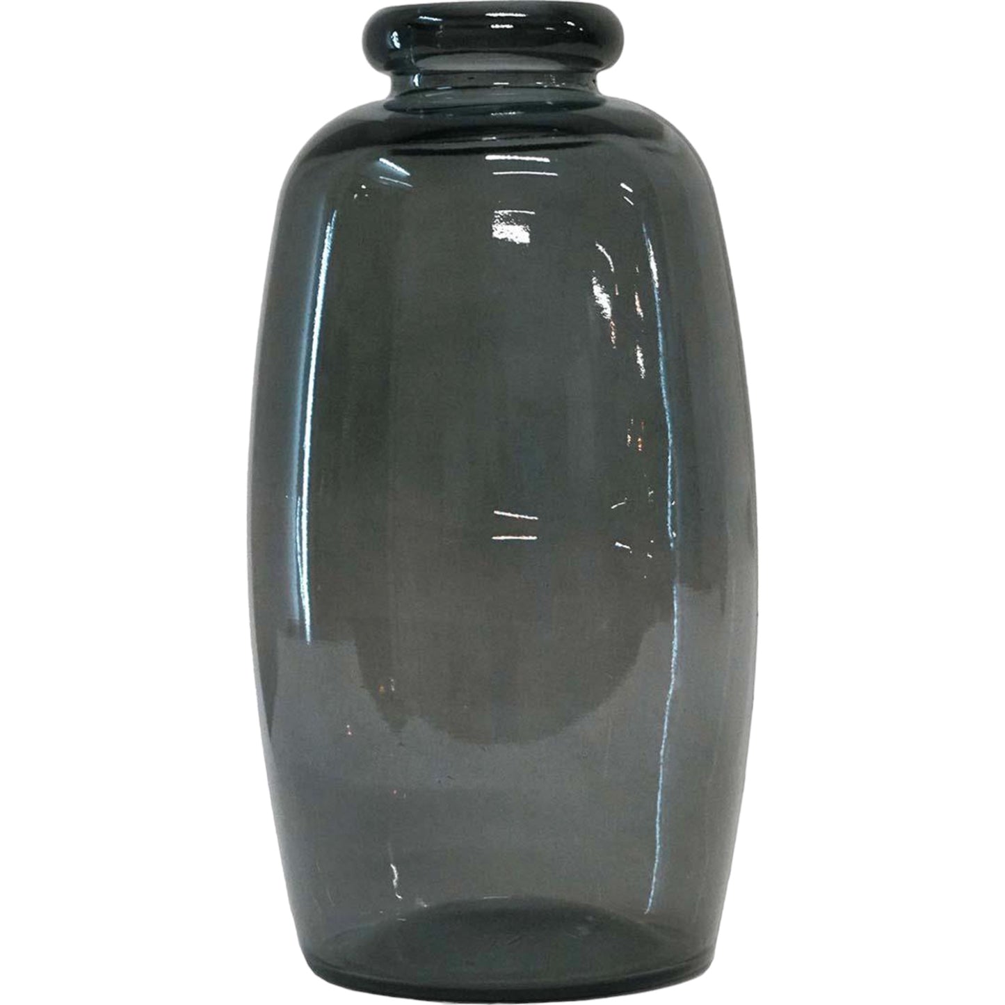 Glasvase "Shape" M - anthrzit-grau 35x16x16 cm - recycling Glas