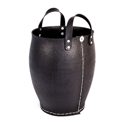 Korb Gummikorb aus recycelten Reifen für Brennholz, Übertopf - 42 cm - mittel